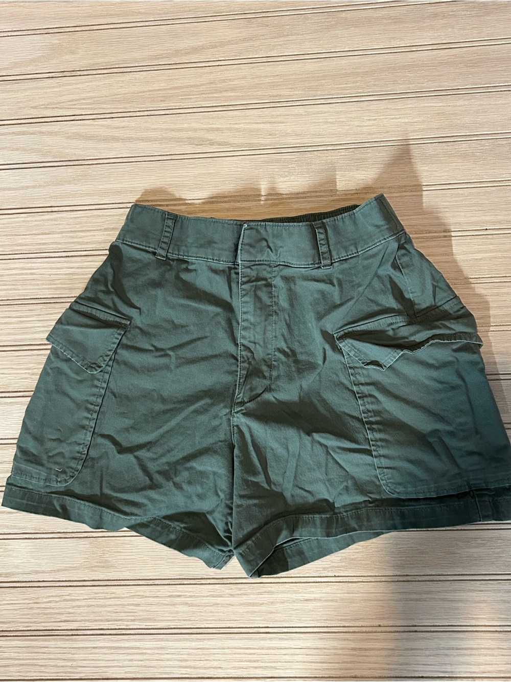 Women’s High Rise Green Shorts